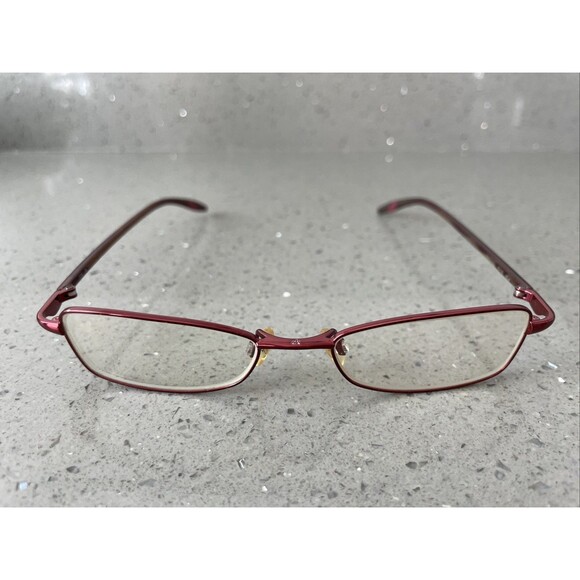 CALVIN KLEIN Eyeglasses Frames ONLY 49-17-130 red full rim rectangle 5118 604 main image 7